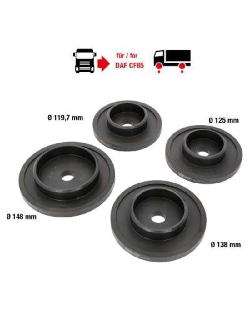 KS TOOLS Naaflager inbouw- en uitbouwgereedschapset voor DAF, 4-dlg - 460.4350