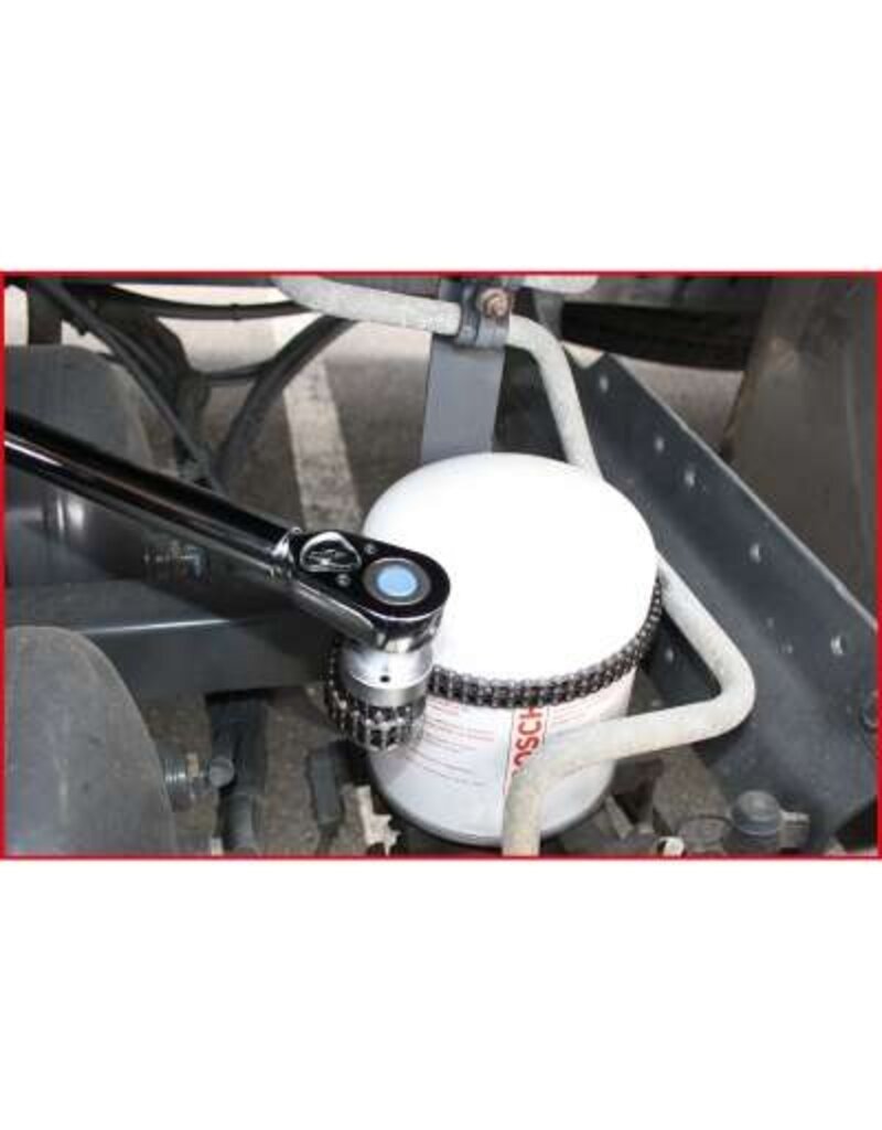 KS TOOLS Oliefilter- en luchtdrogerpatroonkettingsleutel, Ø 170 mm - 460.5216
