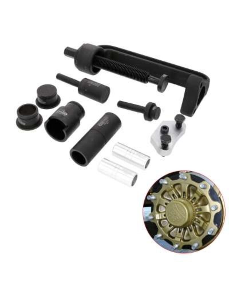 KS TOOLS In- en uitbouwset voor wielbouten, 13-dlg - 460.5500