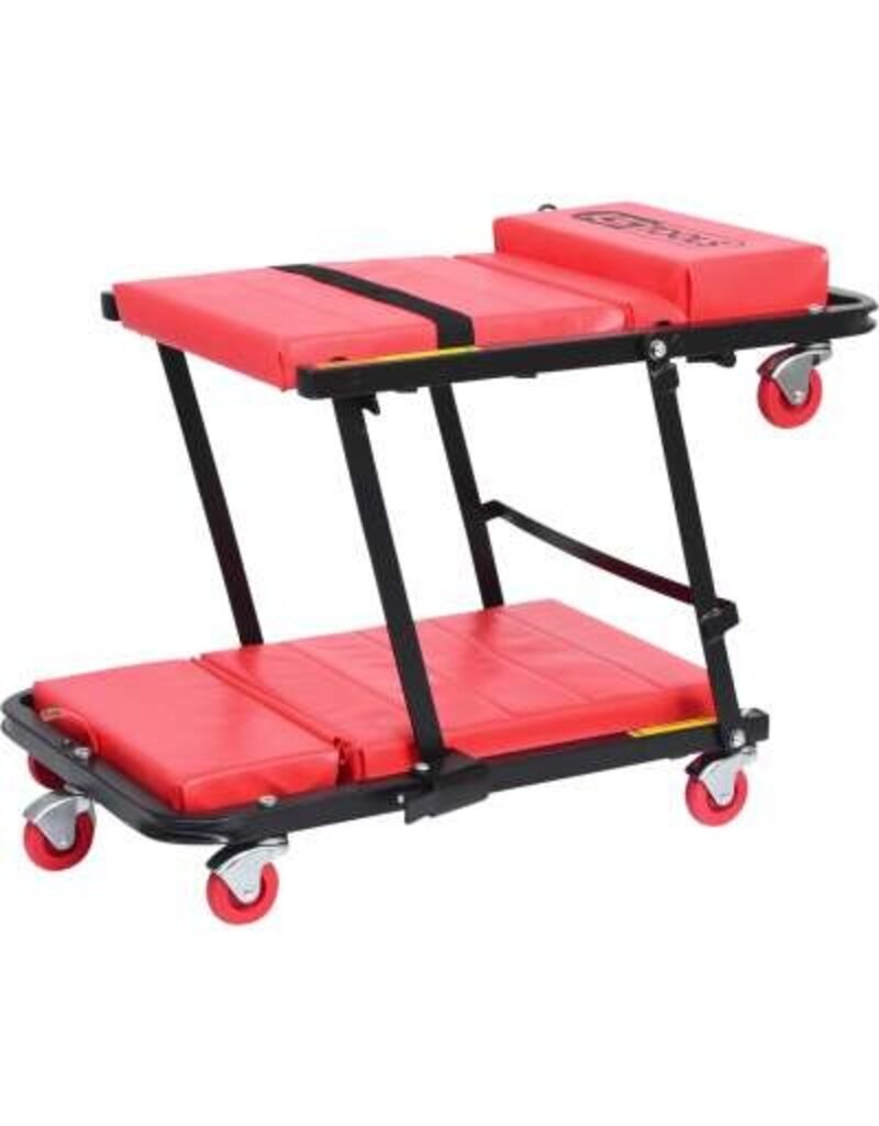 KS TOOLS Verrijdbaar ligbed met klapstoel, 1200x420 mm - 500.8000