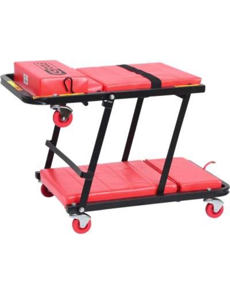KS TOOLS Verrijdbaar ligbed met klapstoel, 1200x420 mm - 500.8000