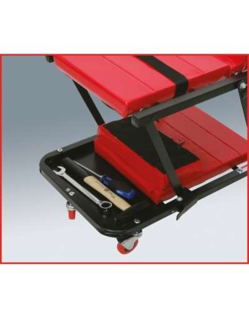 KS TOOLS Verrijdbaar ligbed met klapstoel, 1200x420 mm - 500.8000