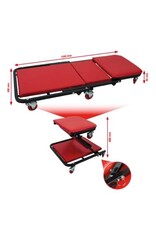 KS TOOLS Verrijdbaar ligbed met klapstoel, 1040x490 mm - 500.8011