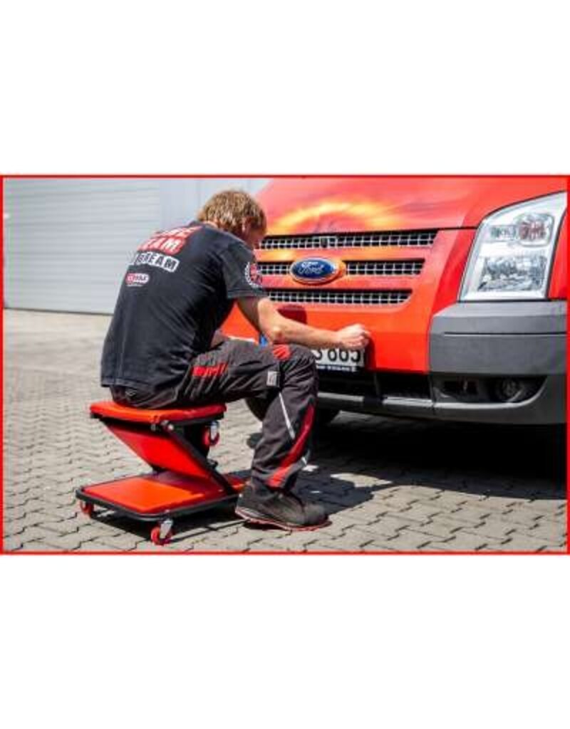 KS TOOLS Verrijdbaar ligbed met klapstoel, 1040x490 mm - 500.8011