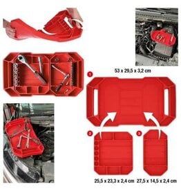 KS TOOLS Gereedschapopbergset van siliconen, 3-dlg - 500.8077