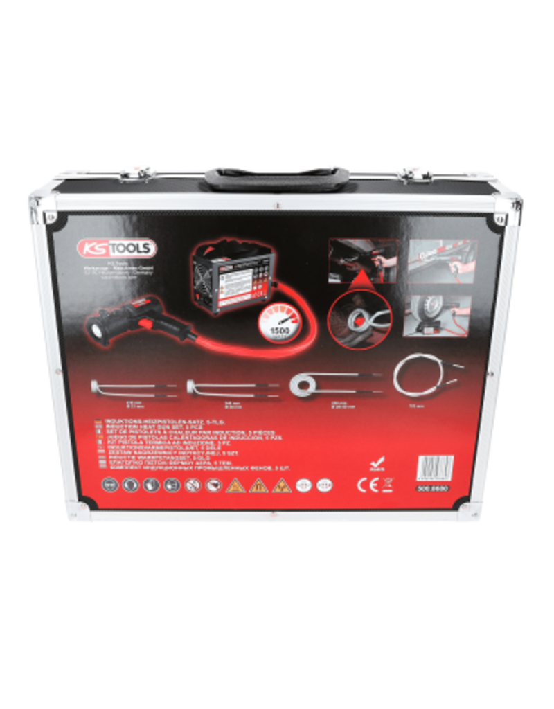 KS TOOLS Inductie warmtetangset, 5-dlg, 1,5 KW - 500.8680