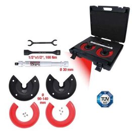 KS TOOLS Telescoop-centerspannerset voor binnenliggende veren voor Audi en Seat, 11-dlg - 500.8765