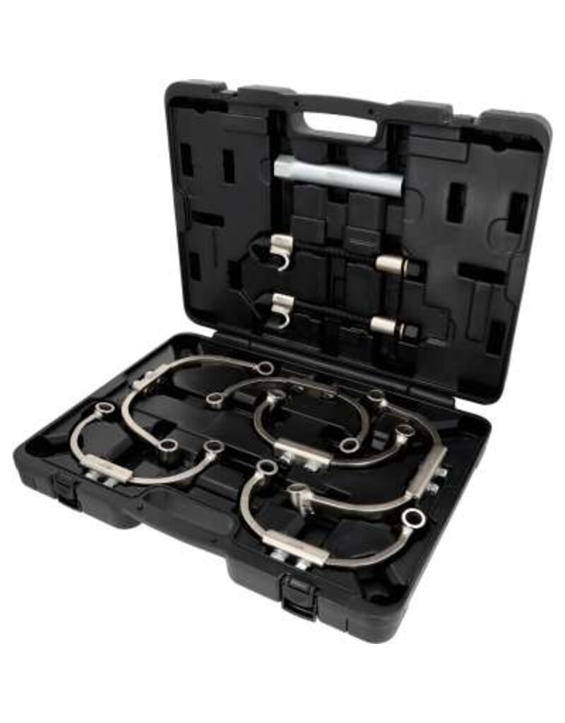 KS TOOLS Universele McPherson veerspannerset met veiligheidsbeugel, 9-dlg - 500.8790