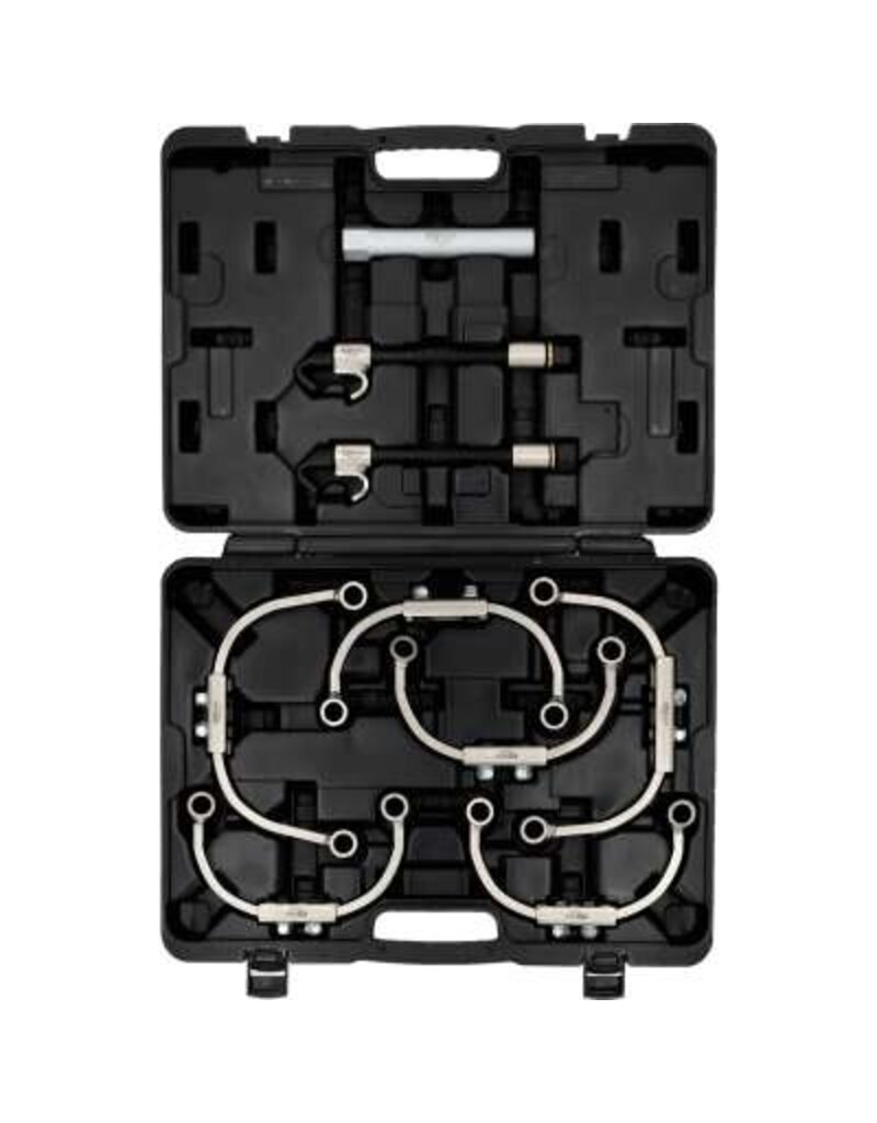 KS TOOLS Universele McPherson veerspannerset met veiligheidsbeugel, 9-dlg - 500.8790