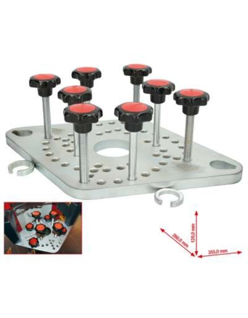 KS TOOLS Adapterplaat voor pneumatische staande veerspanner - 500.8801
