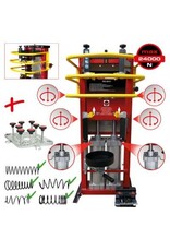 KS TOOLS Pneumatische staande veerspanner met dubbele cilinder, incl. adapterplaat - 500.8815