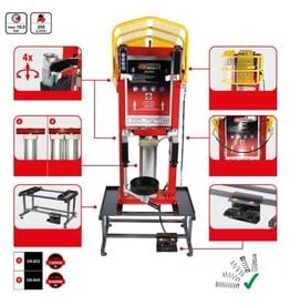 KS TOOLS Pneumatische staande veerspanner met enkele cilinder en onderstel - 500.8835