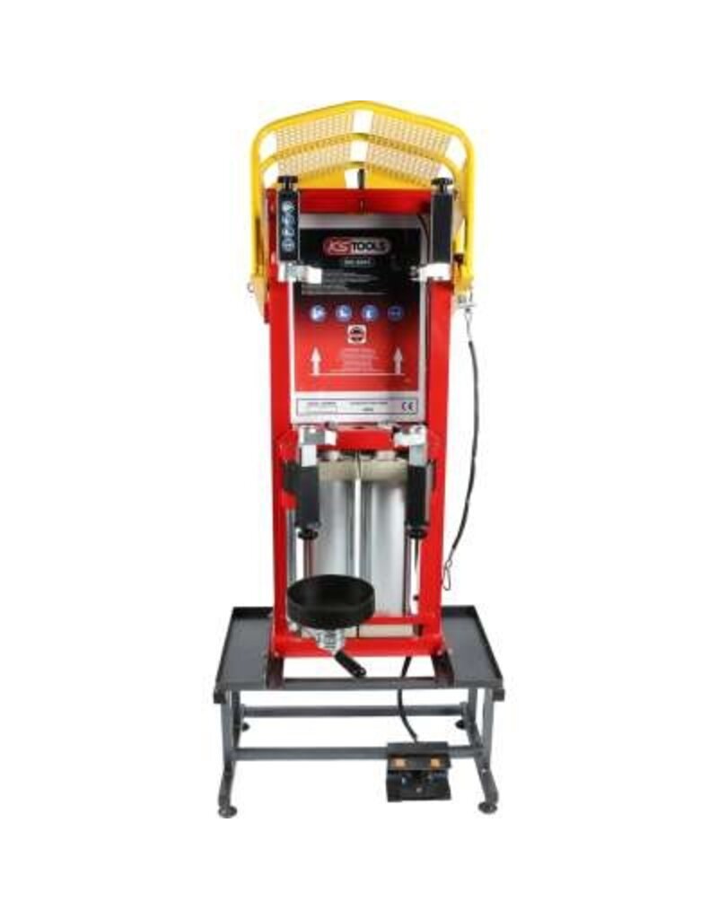 KS TOOLS Pneumatische staande veerspanner met dubbele cilinder en onderstel - 500.8845