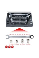 KS TOOLS GEARplus Ratelringsteeksleutelset, 16-dlg - 503.4266