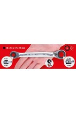 KS TOOLS 4in1 GEARplus Dubbele ratelringsleutel, omschakelbaar, 10x13x17x19mm - 503.4565