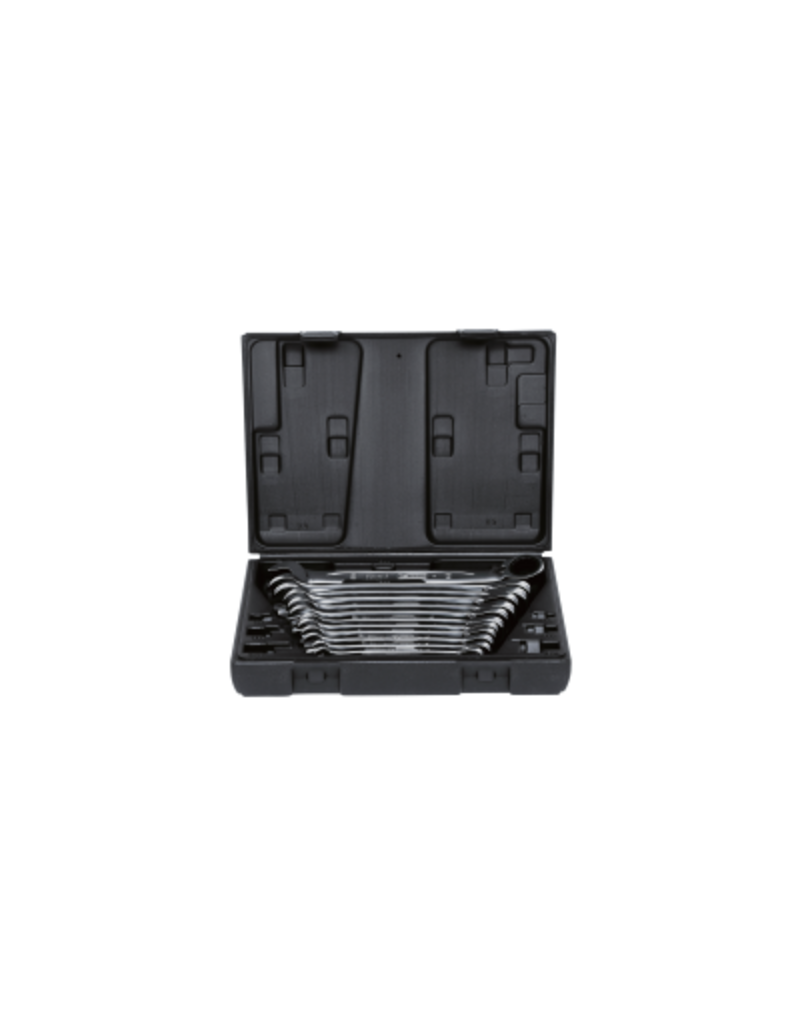 KS TOOLS GEARplus Ratelringsteeksleutelset, omschakelbaar, 12-dlg - 503.4665