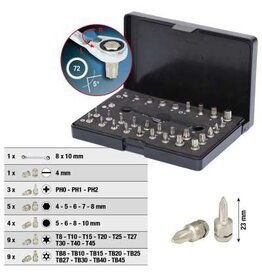 KS TOOLS Micro Bitset, 32-dlg - 503.4670