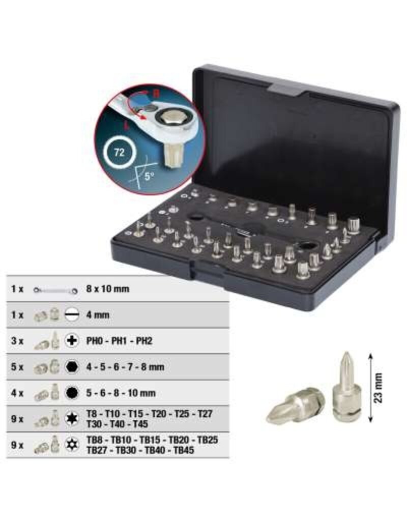 KS TOOLS Micro Bitset, 32-dlg - 503.4670