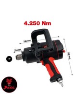 KS TOOLS 1" THE DEVIL krachtige pneumatische slagmoersleutel, 4250 Nm - 512.1015