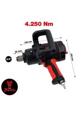 KS TOOLS 3/4" THE DEVIL krachtige pneumatische slagmoersleutel, 4250 Nm - 512.3400