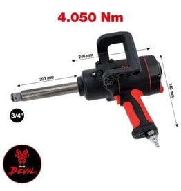 KS TOOLS 3/4" THE DEVIL krachtige pneumatische slagmoersleutel, 4050 Nm - 512.3405