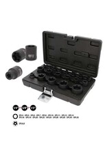 KS TOOLS 1/4"+3/8"+1/2" Torx-krachtbitdopsleutelset, 19-dlg - 515.0119