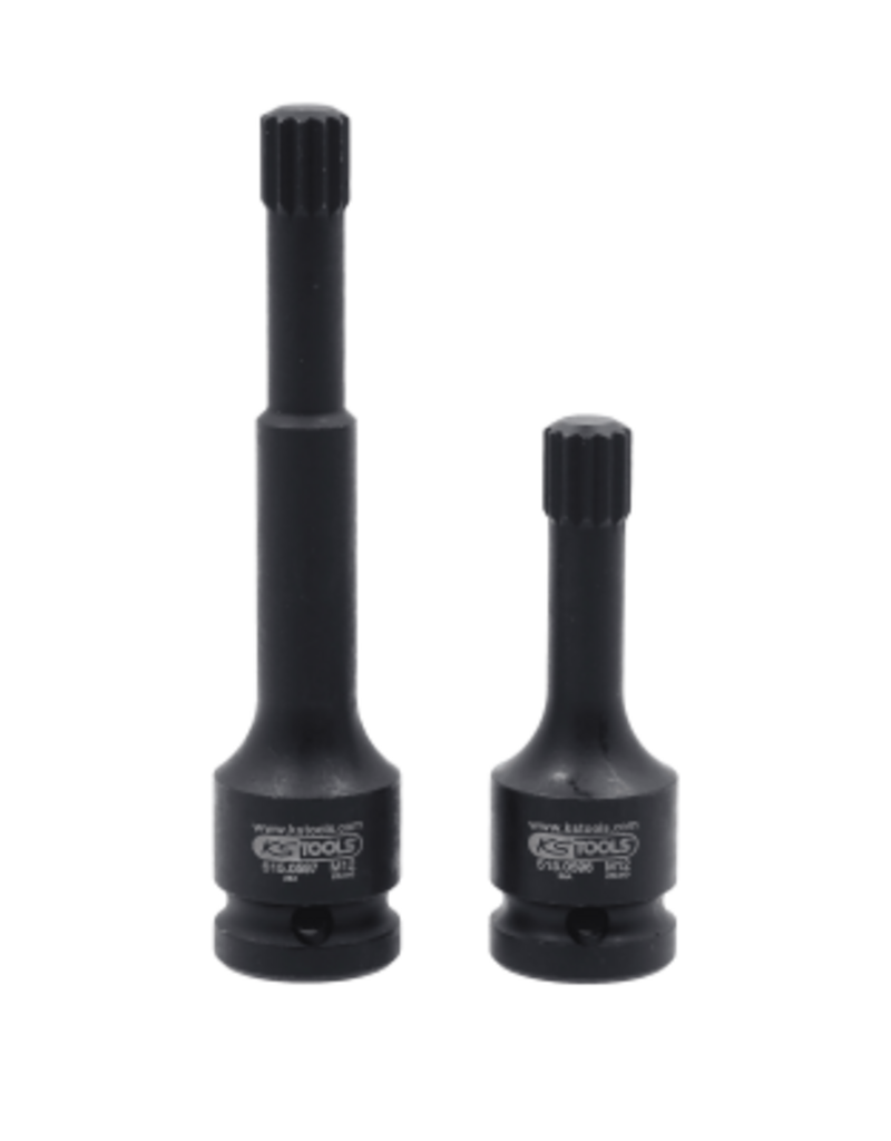KS TOOLS 1/2" Bit-dopsleutelset XZN, kracht, 2-dlg - 515.0595