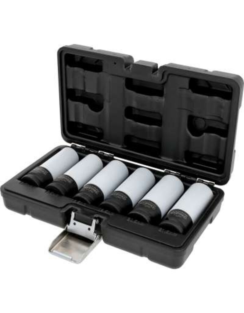 KS TOOLS Speciale 1/2" krachtdoppenset voor aluminiumvelgen, 6-dlg - 515.0850