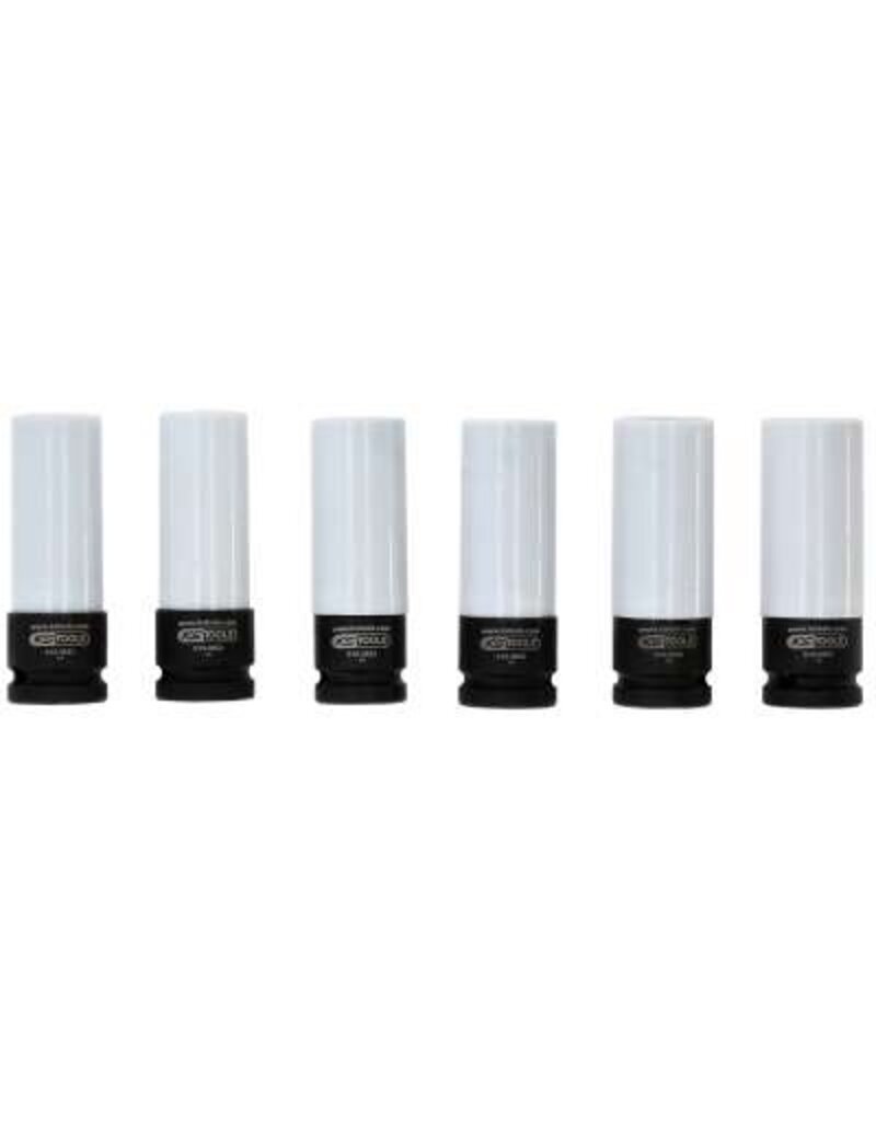 KS TOOLS Speciale 1/2" krachtdoppenset voor aluminiumvelgen, 6-dlg - 515.0850