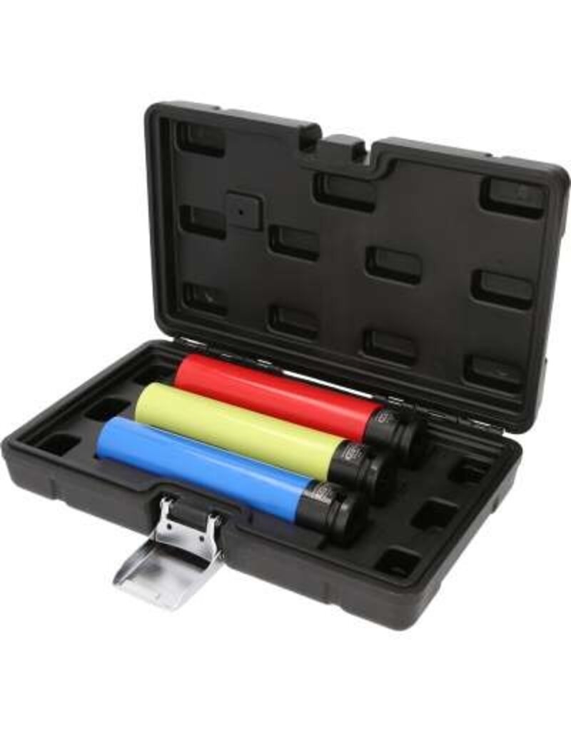 KS TOOLS Kracht dopsleutelset, extra lang, voor alu-velgen, 3-dlg 1/2", 17, 19, 21 mm - 515.0865