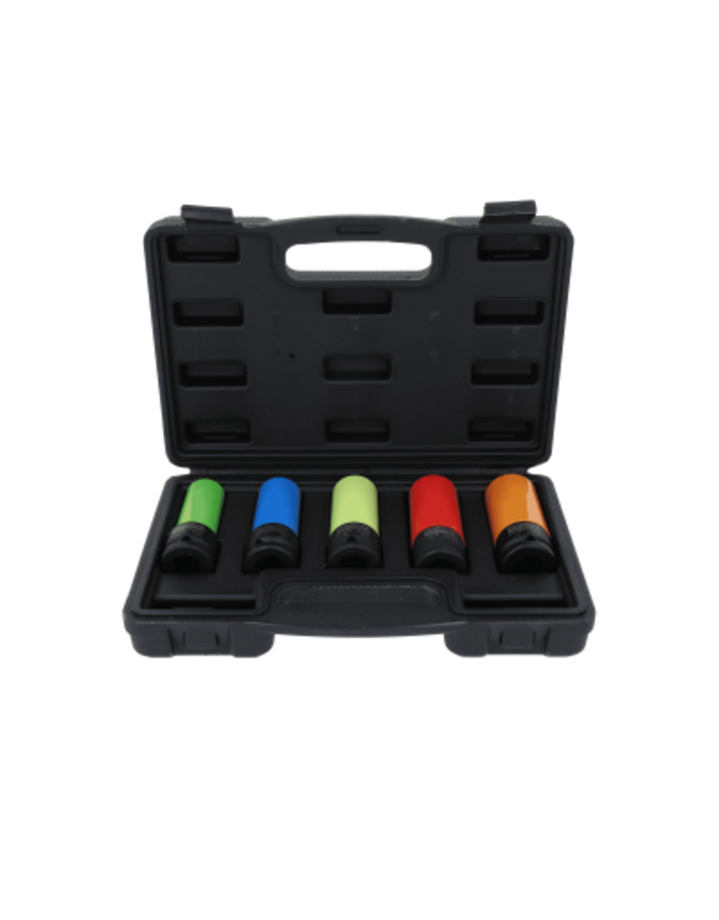 KS TOOLS 1/2" Dopsleutelset, kracht voor alu-velgen, robuust, 5-dlg - 515.0870