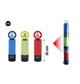 KS TOOLS 1/2" Dopsleutelset, kracht voor alu-velgen, robuust, 3-dlg - 515.0875