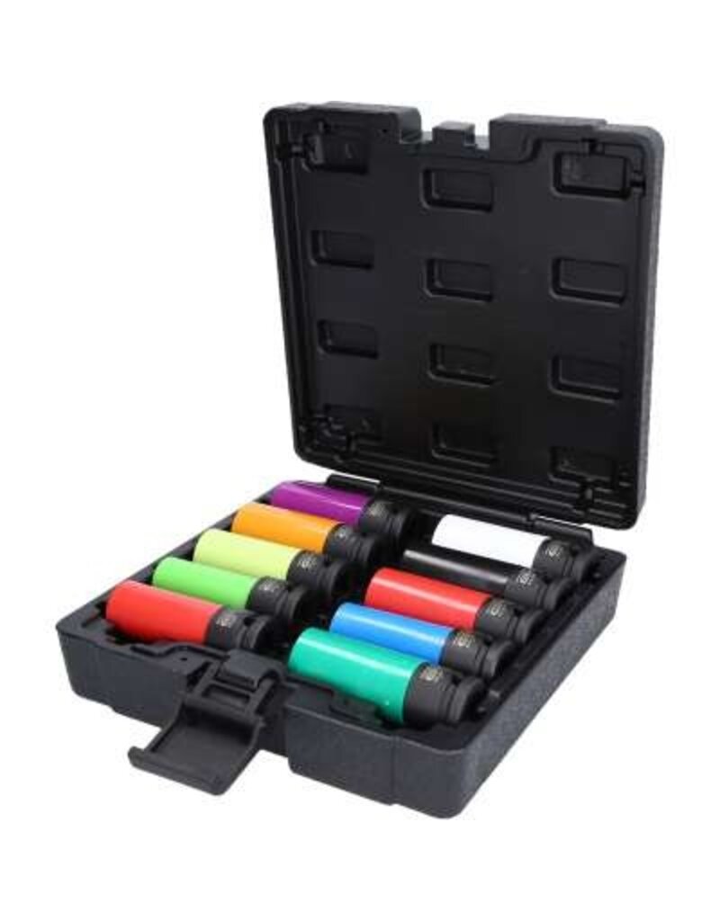 KS TOOLS Speciale 1/2" krachtdoppenset voor aluminiumvelgen, 10-dlg - 515.0890