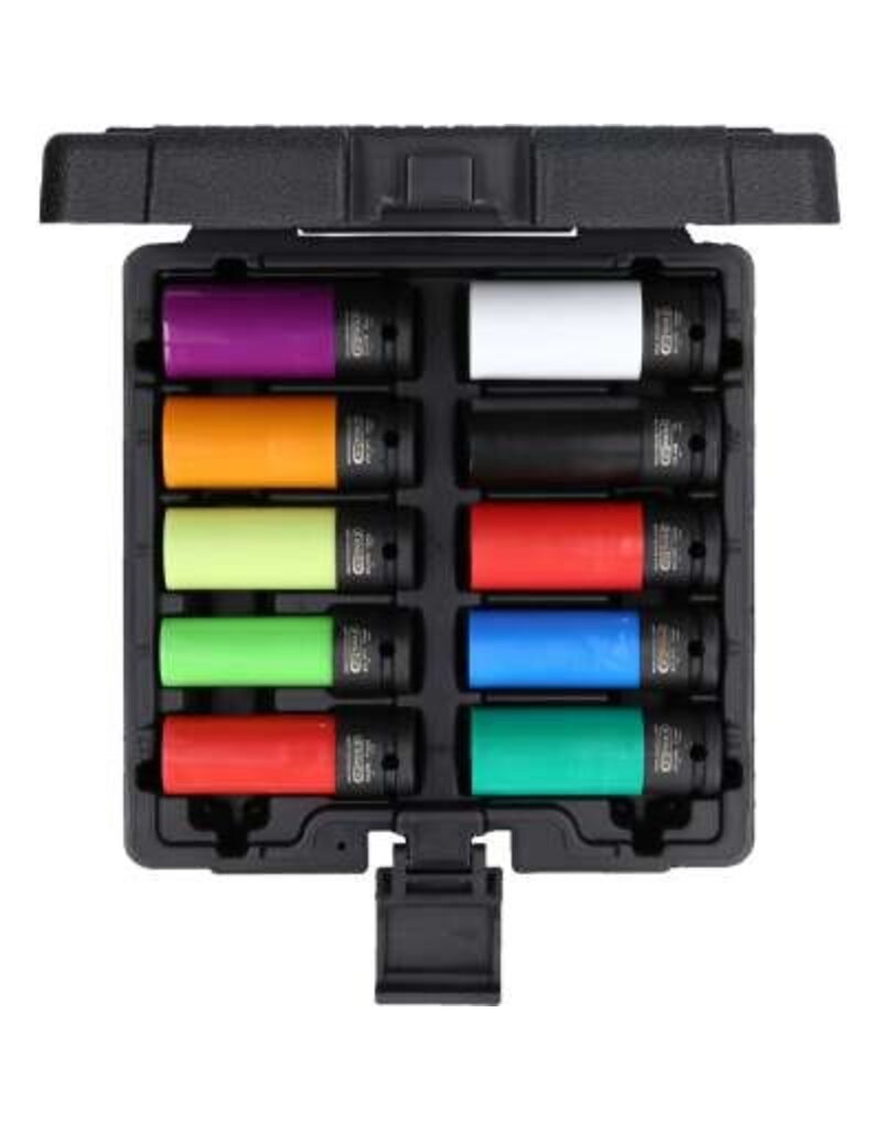 KS TOOLS Speciale 1/2" krachtdoppenset voor aluminiumvelgen, 10-dlg - 515.0890