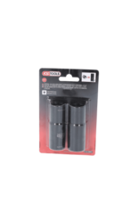 KS TOOLS Speciale 1/2" krachtdoppenset voor aluminiumvelgen voor Ford, 18,5 / 19,5 / 20,5 / 21,5 mm, 2-dlg - 515.0895