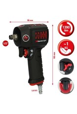 KS TOOLS 1/2" miniMONSTER Xtremelight High Performance pneumatische slagmoersleutel 1.390 Nm - 515.1150
