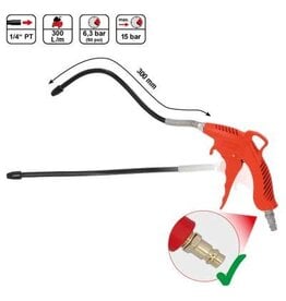 KS TOOLS Perslucht-uitblaaspistool met flexibele spuitkop - 515.1914