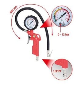 KS TOOLS Bandenspanningsmeter 0-12bar - 515.1950
