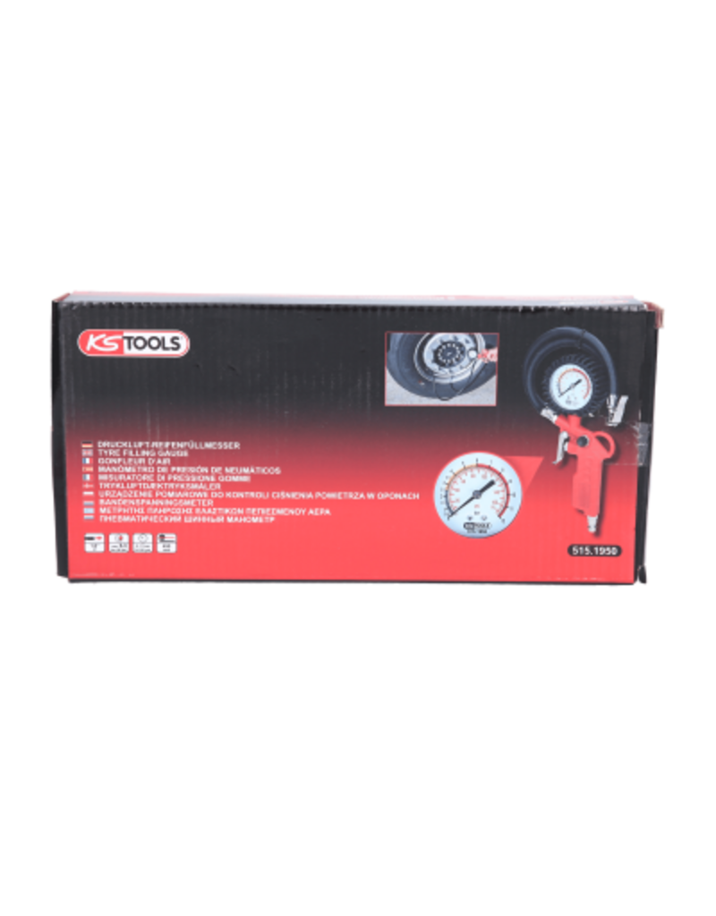 KS TOOLS Bandenspanningsmeter 0-12bar - 515.1950