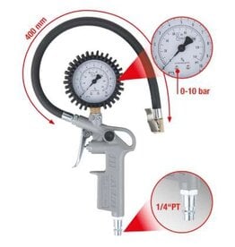 KS TOOLS Bandenpomp, geijkt, 0-10bar - 515.1960