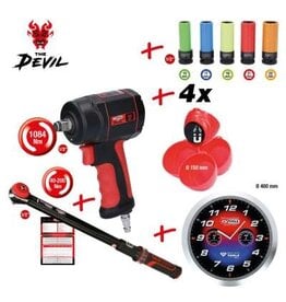 KS TOOLS Banden-/wielen actiepakket The miniDevil, 12-dlg - 515.2101