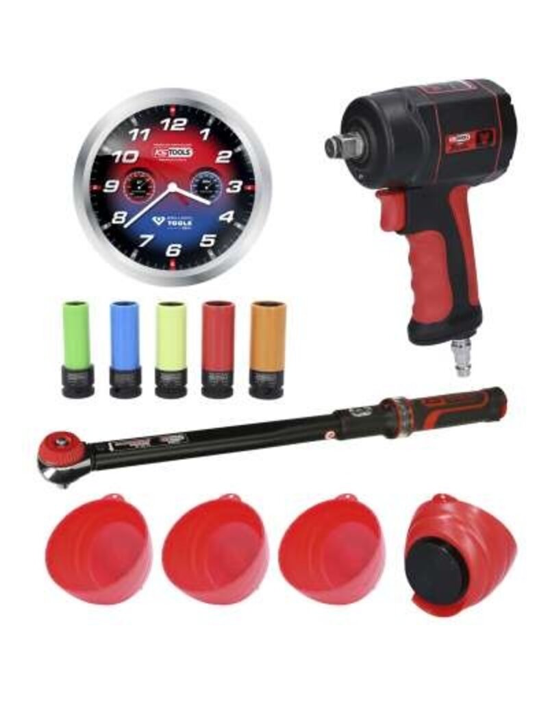 KS TOOLS Banden-/wielen actiepakket The miniDevil, 12-dlg - 515.2101