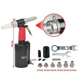 KS TOOLS Pneumatische-blindklinknagelpistool, 2,4-3,2-4-4,8-5,6-6,4mm - 515.3101