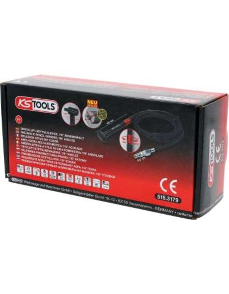 KS TOOLS Perslucht-stiftslijper, 110° gebogen - 515.3179