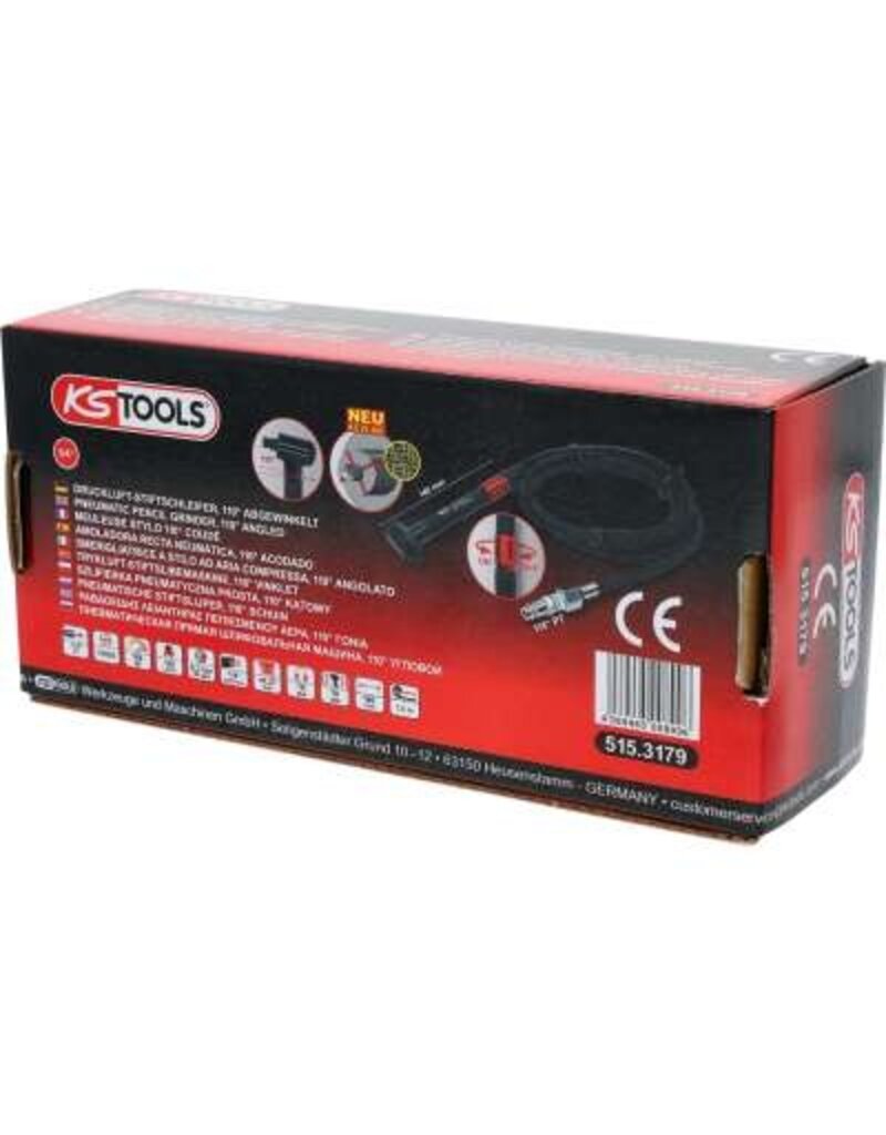 KS TOOLS Perslucht-stiftslijper, 110° gebogen - 515.3179
