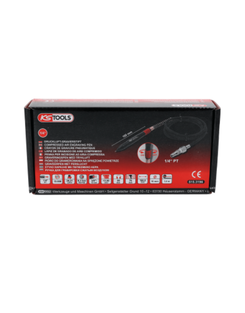 KS TOOLS Perslucht-graveerpen - 515.3196