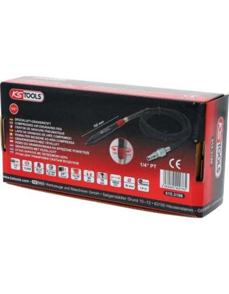 KS TOOLS Perslucht-graveerpen - 515.3196