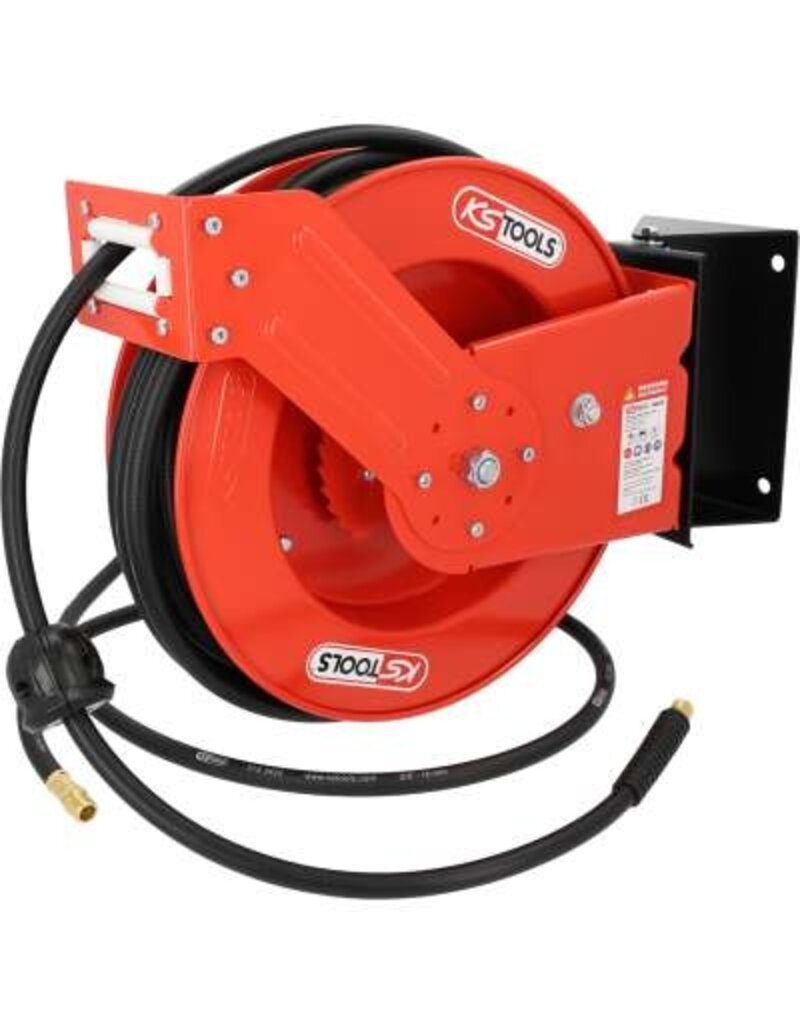 KS TOOLS Oprolautomaat voor luchtslang Ø 10 mm, 3/8" aansluiting, 20 m - 515.3425