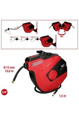 KS TOOLS Oprolautomaat voor luchtslang, Ø 13mm x 15m - 515.3445