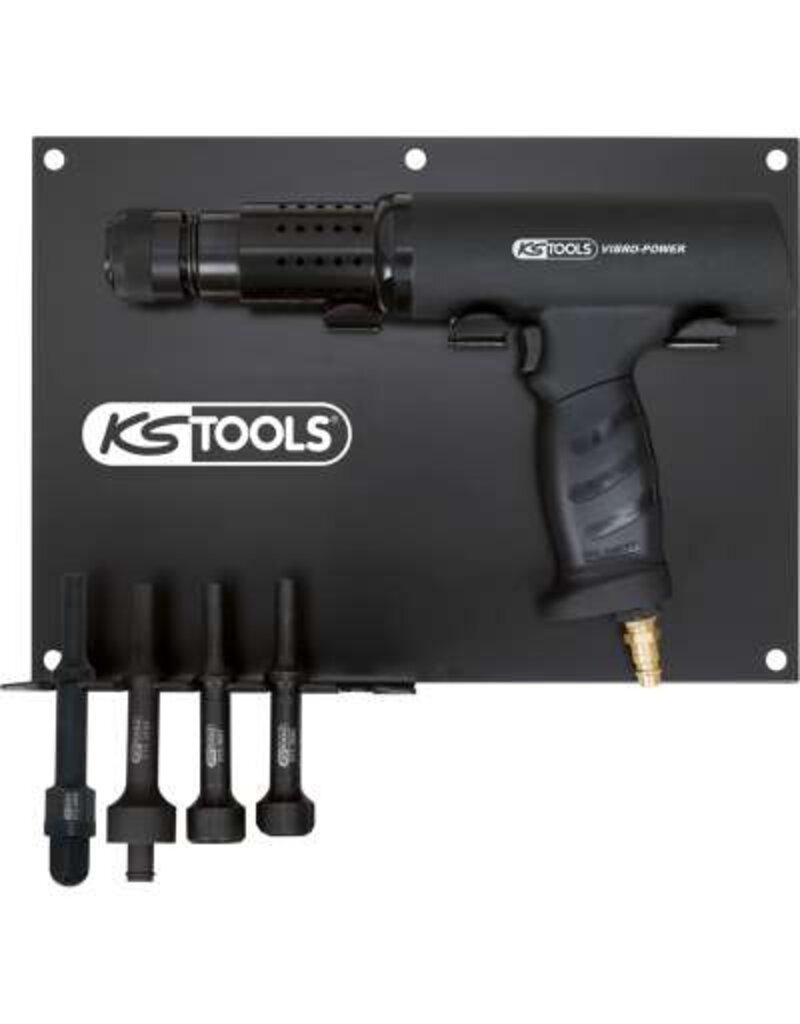 KS TOOLS Vibro-Power Pneumatische beitel/hamerset, 6-dlg + houder - 515.3880